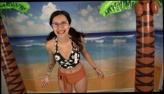 Video 1634546833: amateur milf solo, bikini milf, milf solo female, bikini beach, bikini style, pigtails, milking