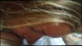 Video 900996055: blonde sucks swallows, sucking blowjob