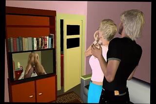 Video 1594556511: lady next door, old lady, straight