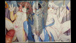 Video 1622280415: furry girl, furry cum, girl triple, party girl