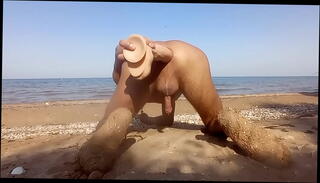 Video 1655190235: dildo anal ass fucking, public dildo fucking, nude dildo, fucking big dildo, beach fuck