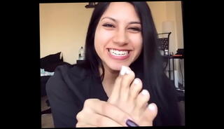 Video 1282713975: sexy feet fetish, girl feet fetish, teen feet fetish, sexy cam feet, sexy brunette feet