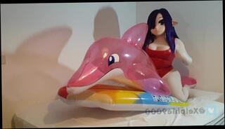 Video 1577243113: inflatable latex, inflation fetish, riding inflatable, latex amateur, inflatable humping, cosplay latex, riding pink
