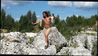 Video 1581582475: sexy naked nude, erotic nude dance, erotic belly dance, sexy belly dancer, public nude outdoor