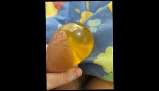 Video 1610522063: solo pee fetish, condom pee, solo male pee, amateur pee, amateur mature solo, peeing bed