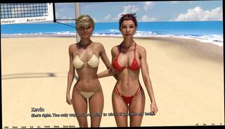 Video 1625452874: lesbians kissing, lesbian beach, cartoon