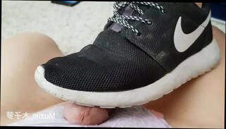 Video 1457694405: femdom shoejob, femdom bdsm, shoejob cumshot, dirty cumshot, dirty thong