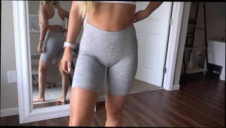 Video 807235001: gym leggins, gym cameltoe, straight gym, straight american