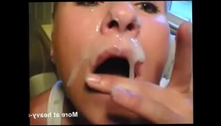 Video 821286785: bukkake cum facials, cum eating facial
