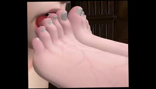 Video 1621477685: 3d feet, feet licked kissed, 3d virtual