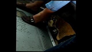 Video 1023788465: flip flop shoeplay, flip flop foot, flip flop feet, feet foot play, pies foot, candid flip flop
