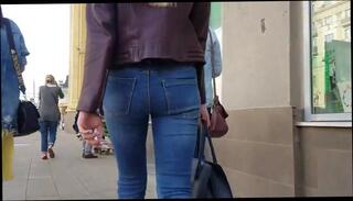 Video 744749204: sweet blonde, sweet ass blonde, jeans ass