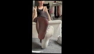 Video 1655874063: nylon feet joi, mistress nylon feet, fetish feet joi, feet fetish solo, dirty feet joi, socks feet joi, white nylon feet, solo female joi, joi women, amateur solo female, tattooed mistress