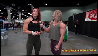 Video 1209810205: katie lee, sexy female bodybuilder, sexy interview, sexy female muscle, sexy blonde redhead