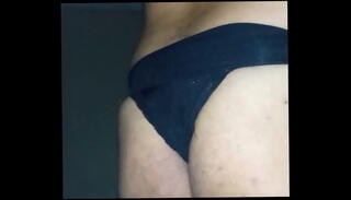 Video 1598898475: sissy panty boy, panties wearing sissy, sissy thong, black sissy