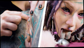 Video 1601274614: fetish lesbian anal, pierced tattooed lesbians, dominant teaches, goth lesbian, pet girl, pet play, pet love