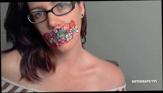 Video 1579870383: bdsm bondage fetish, bdsm bondage teen, bondage amateur bdsm, solo bondage, solo female moaning, mouth bondage, talk moaning