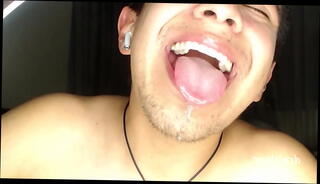 Video 1597132135: kissing fetish, swallow fetish, sucking fetish, amateur fetish, mouth tongue fetish, spit tongue fetish, mouth lips fetish, wet mouth fetish, biting fetish, male fetish, open mouth swallow