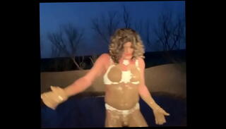 Video 1534797805: tranny nylon, nylon shemale, nylons outdoor, tranny shemale trans, public outdoors tranny shemale
