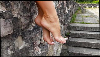 Video 1183472401: girl play foot, french foot, sitting foot, french straight