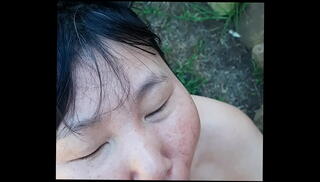 Video 1113613545: peeing blowjob, pee outdoors, peeing outside, pee mouth, blow job outside