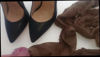 Video 1569272631: pantyhose cum, gay pantyhose, red pantyhose