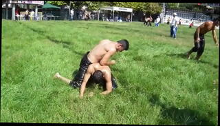 Video 1215722655: oiled gay, oil wrestling, gay sport