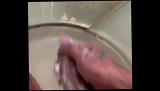 Video 1503736805: horny cock, soapy cock, cock shower