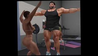 Video 1611073805: cuckold, big dick cam, handsome muscle hunk, gym hunk