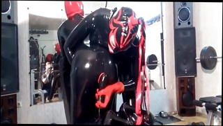 Video 1543661801: inflatable latex, latex mask, straight masked