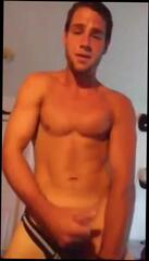 Video 273407401: gay straight amateur jock, sexy gay jock, muscular straight jock, straight muscle jock, jock masturbating