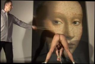 Video 1105793504: bdsm spanking, legs whipping, long whip