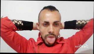 Video 1592227485: fetish licking, sexy fetish, spit tongue fetish, mouth lips fetish, open mouth fetish, fetish deep
