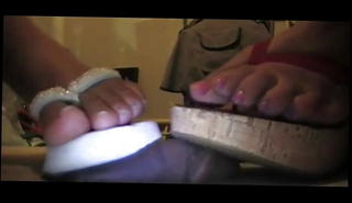 Video 1569452581: femdom cbt ball, femdom double, cbt cock ball, femdom ball crush, ebony double, heels double, balls straight