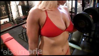 Video 1553353301: bikini big boobs, bikini big tits, big ass bikini, bikini woman, red bikini, blonde bikini, pump, straight woman, bodybuilder woman, big boobs gym, big muscle ass, female woman
