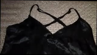 Video 1305987965: black lingerie cum