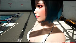 Video 1383178895: 3d game girls, girl pissing, 3d vr game, 3d virtual, pool piss, girls swimming pool