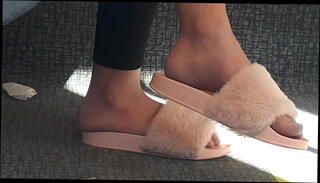 Video 1296409705: feet shoeplay, candid shoeplay, hot feet, brunette feet