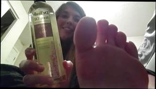 Video 1508609701: foot fetish feet worship, oiled foot, worshiping straight, american foot