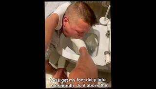 Video 1588138433: feet slave foot worship, foot fetish feet worship, feet licking foot worship, dirty feet foot fetish, foot gagging domination, feet foot fetish sock, ass worship domination, amateur foot worship, foot slave cleans, domination face slapping, foot worship boot, domination teaser