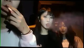 Video 1293534945: asian girl smoking, woman smoking, korean woman