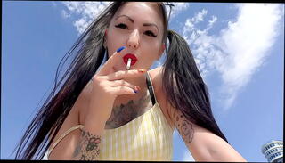 Video 1531414905: smoking fetish mistress, sexy smoking mistress, mistress blows, fetish smoking cigarette, mistress face