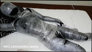 Video 534394205: latex catsuit bondage, latex catsuit mask, latex self bondage, nylon catsuit, public nudity outdoor masturbation, catsuit high heels, latex female mask, nylon doll