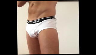 Video 1548922095: underwear jerking, underwear cumshot, white underwear, masterbation cumshot, jerking jacking