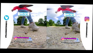 Video 1369355725: 3d foot, 3d feet, pies foot, vr 3d, socks foot, dirty girl, girl crush, girl trample