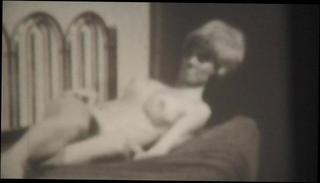 Video 720978601: retro vintage blonde, vintage strip, vintage straight, short vintage, vintage bed, blonde strips plays, straight blonde hair