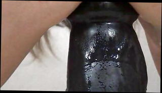 Video 1174689401: straight dildo, huge black dildo, ebony huge dildo